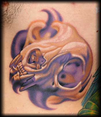Looking for unique  Tattoos? Bobcat Skull